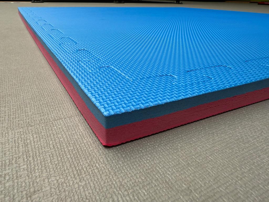 Tatamis PREMIUM 1mx1mx2.6cm epaisseur. Mousse EVA Bleu/Rose, Neuf, Info@kriden.be, Enlèvement ou Envoi, Belgique