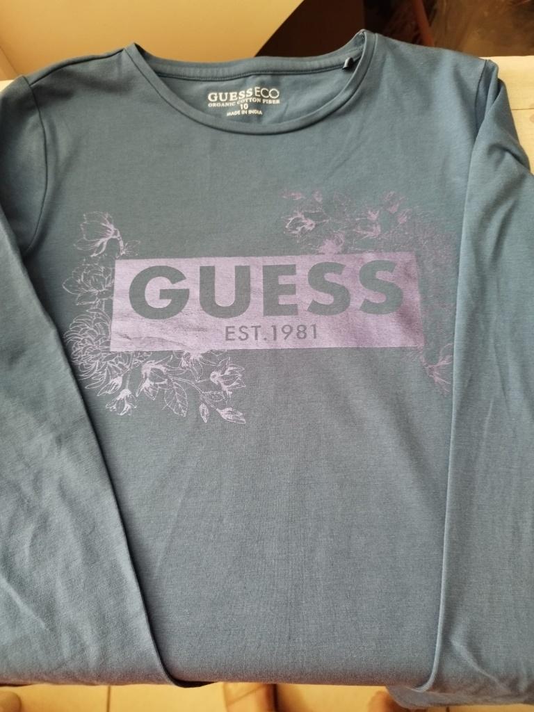 T shirt lange mouw meisjes merk Guess maat 10 jaar, Enfants & Bébés, Vêtements enfant | Taille 140, Enlèvement ou Envoi, Chemise ou À manches longues