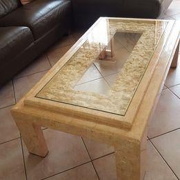 Table de salon, 100 à 150 cm, Verre, Enlèvement, Utilisé