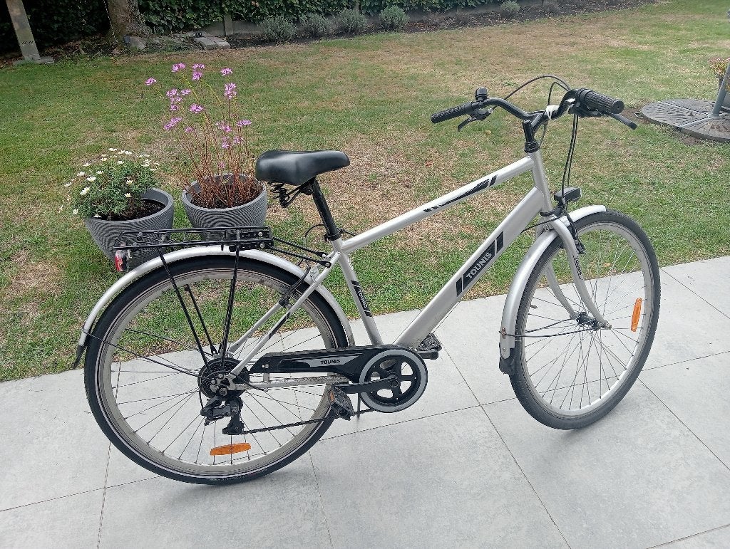 Jongensfiets 28'' - zilver - 46 cm, Ophalen, Gebruikt
