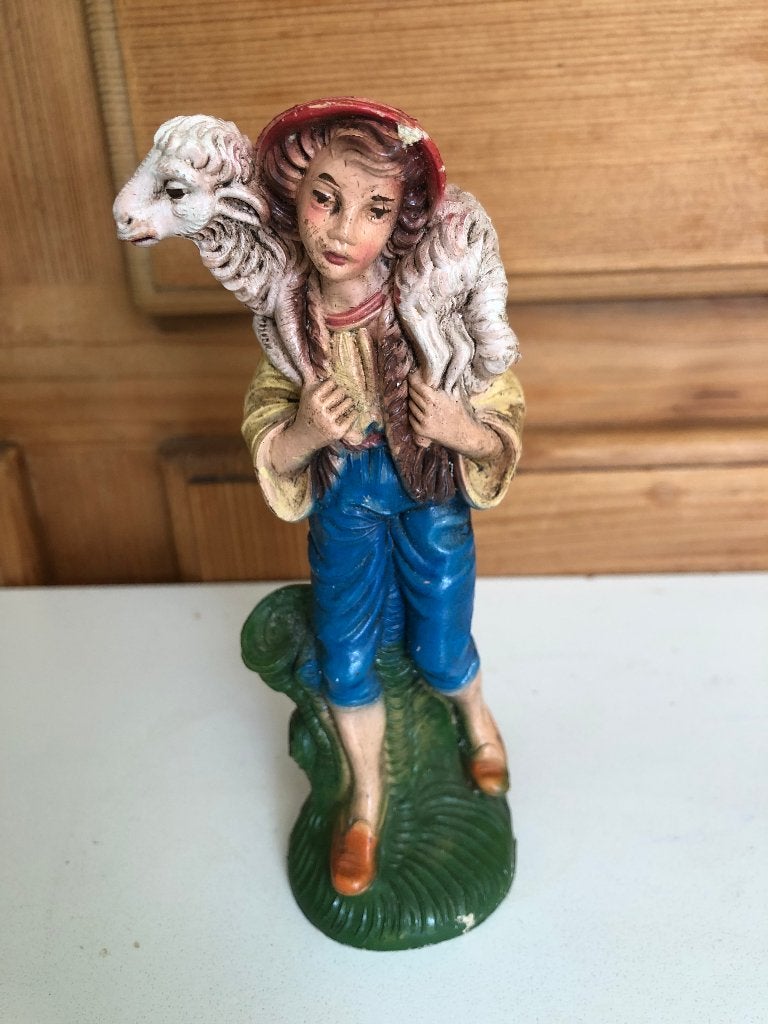 Figurines de moutons et de bergers., Collections, Statues & Figurines, Utilisé, Animal, Enlèvement