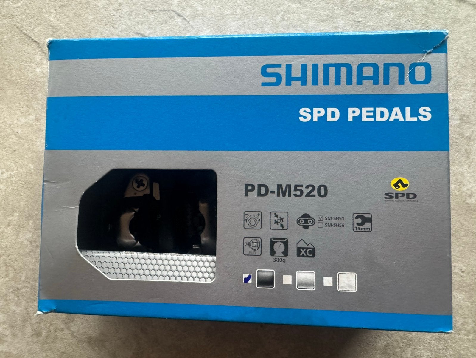 Shimano SPD pedalen PD-M520 (CX/MTB), Vélos & Vélomoteurs, Vélos Pièces, Neuf, Pédalier ou Pédales, Gravelbike, Enlèvement