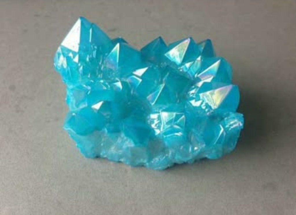 Blauwe Aqua Aura Kwarts geode, Ophalen, Overige typen
