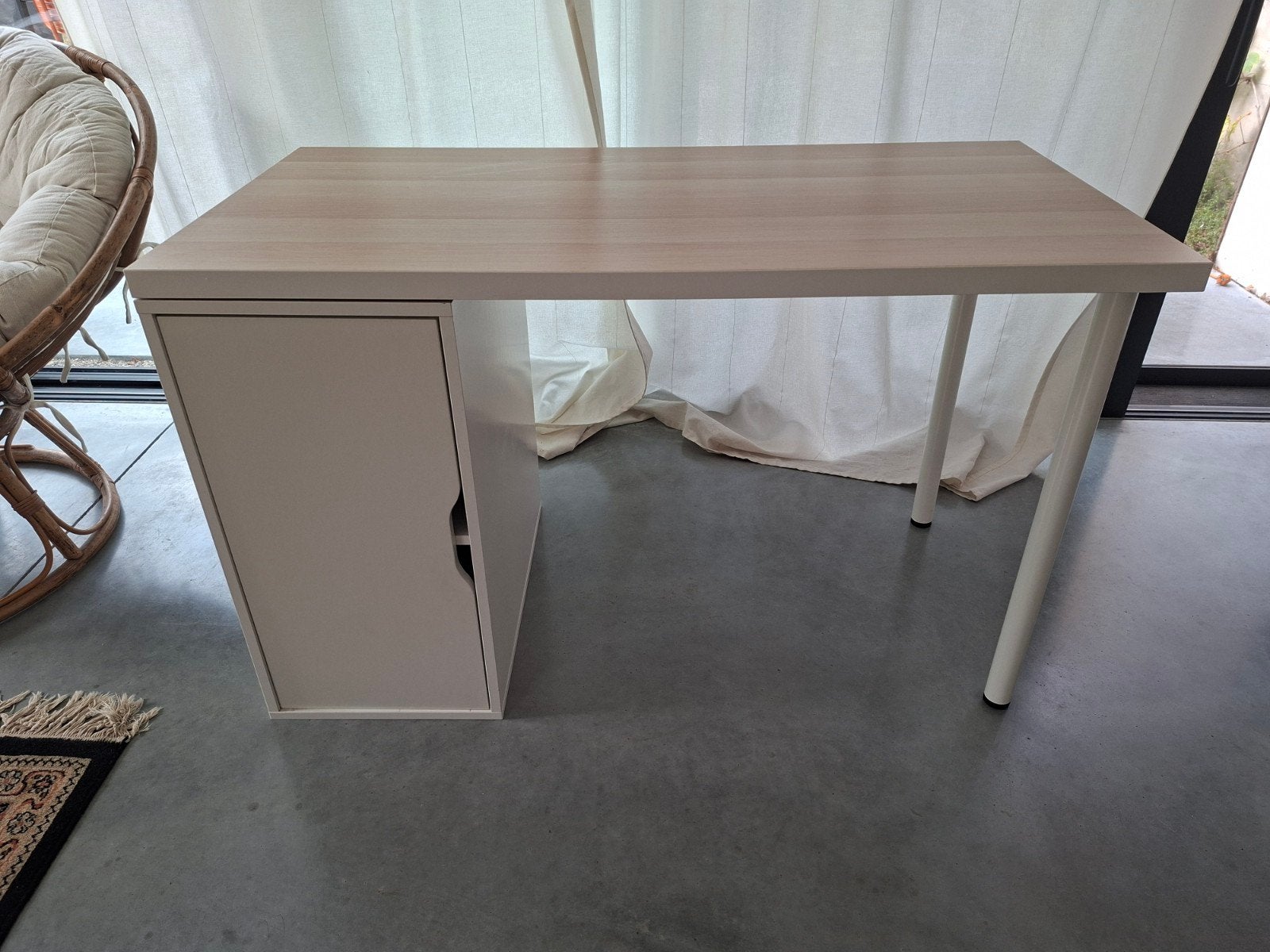 Bureautje Ikea, 120x60, Maison & Meubles, Enlèvement, IKEA, Blanc