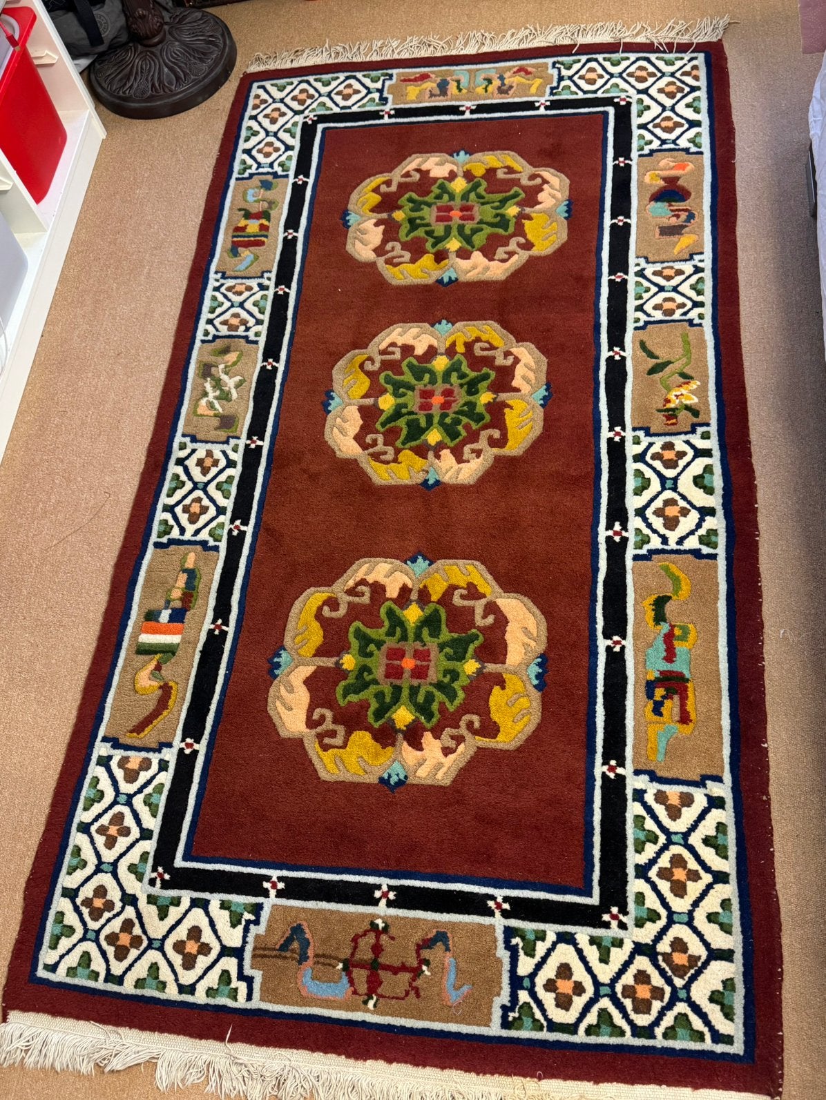 Prachtige handgeknoopte tapijt, Maison & Meubles, Ameublement | Revêtements de sol, Enlèvement, Utilisé, Tapis