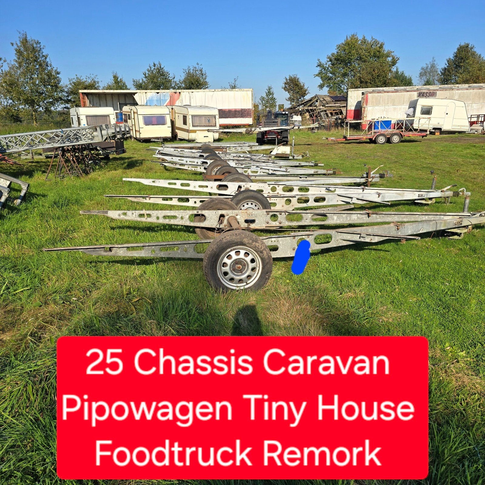 Chassis trailer caravan foodtruck pipowagen tiny house bouw, Ophalen