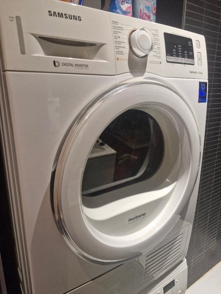 Samsung OptimalDry 8kg, Ophalen, Gebruikt, 8 tot 10 kg, Voorlader