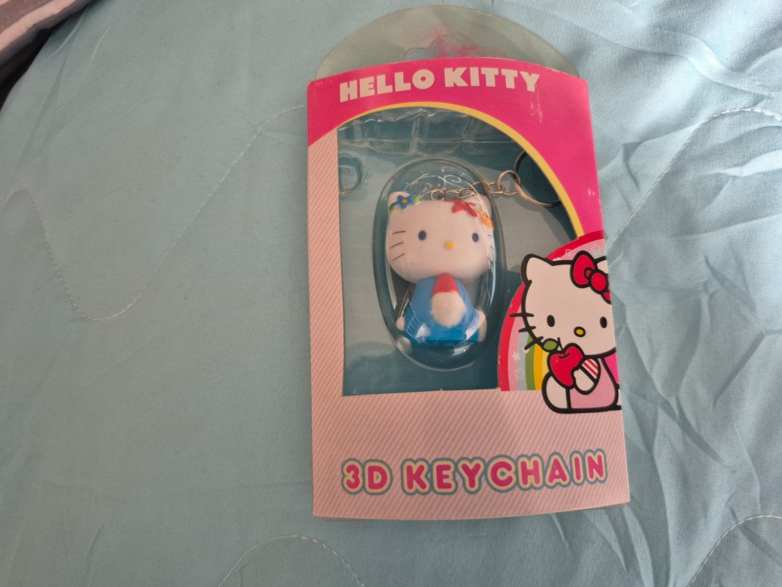 hello kitty sleutelhanger 3d vintage 1976 5cm, Enlèvement ou Envoi
