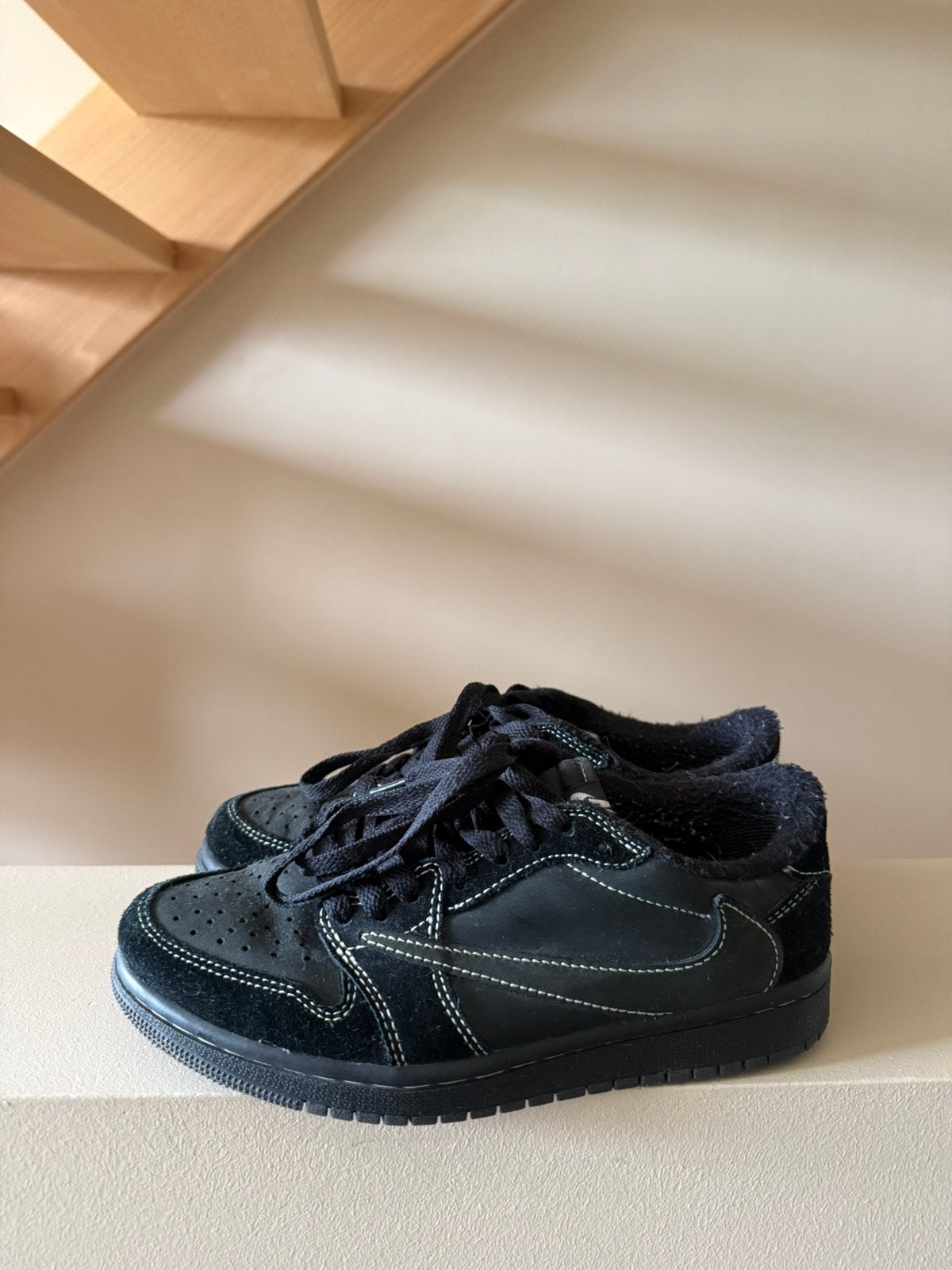 Air jordan low travis scott Black Phantom, Ophalen, Zo goed als nieuw
