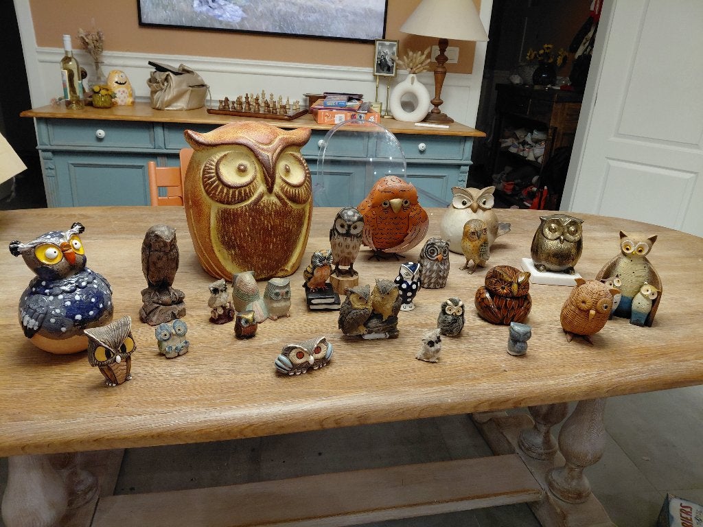 Collection de hiboux, Enlèvement, Comme neuf, Oiseaux, Statue ou Figurine
