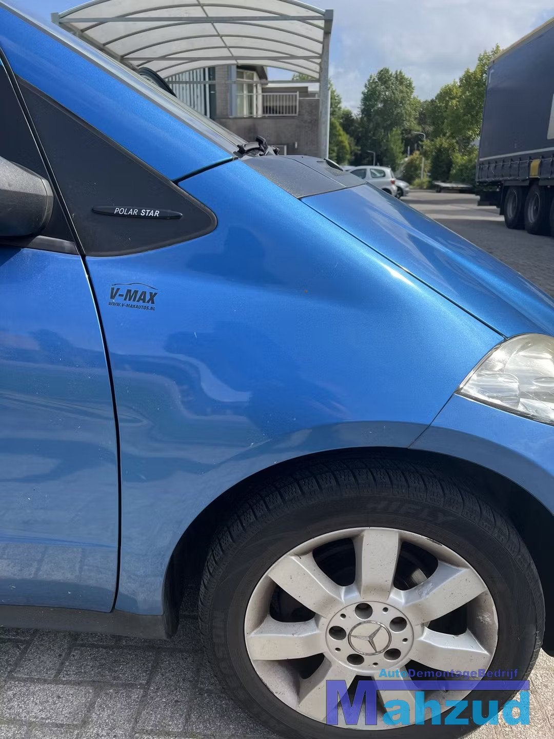 MERCEDES A KLASSE W169 blauw 955 rechts voorscherm 2004-2012, Auto-onderdelen, Gebruikt, Mercedes-Benz AG, Mercedes-Benz, Mercedesstrasse 120
70372  Stuttgart, DE