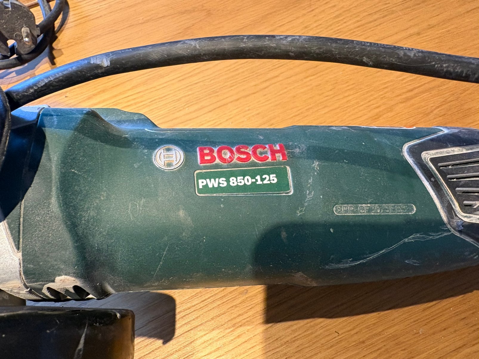 Bosch slijpmachine, Ophalen, Gebruikt