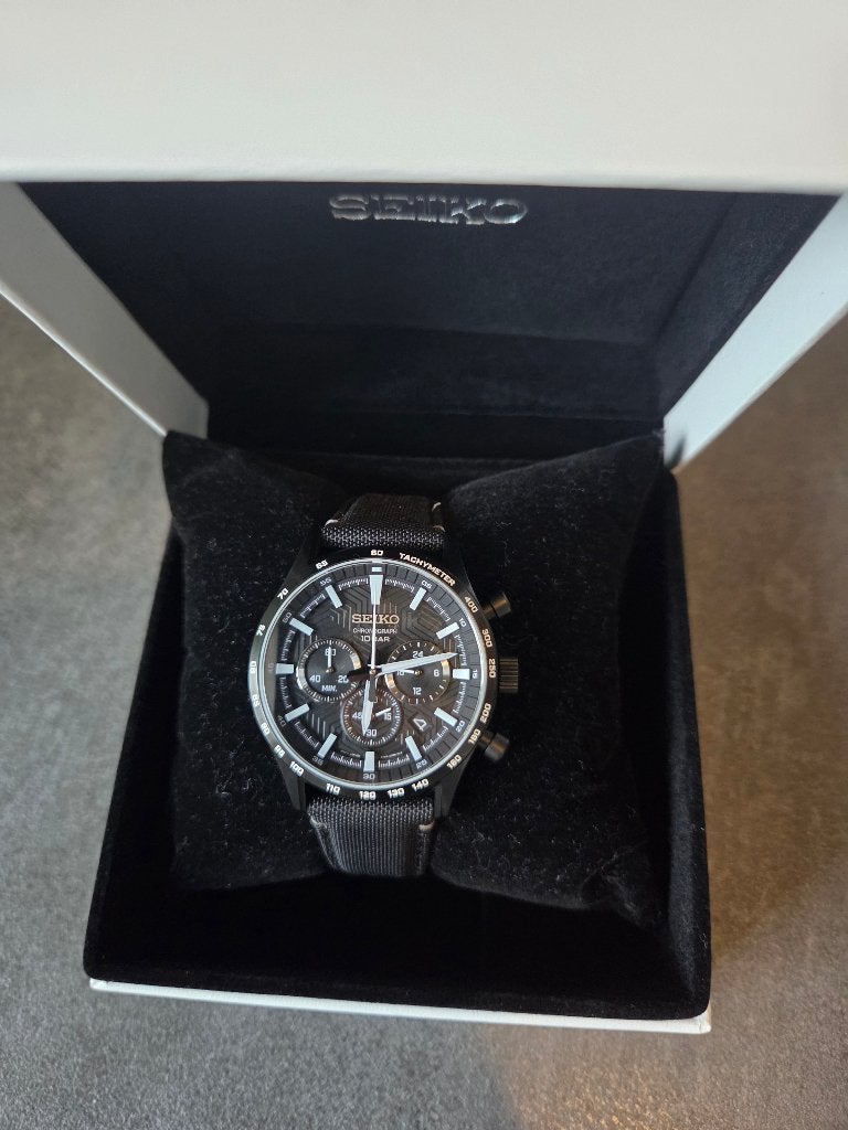 Montre Seiko SSB417P1, Handtassen en Accessoires, Gebruikt, Polshorloge, Overige materialen, Ophalen of Verzenden