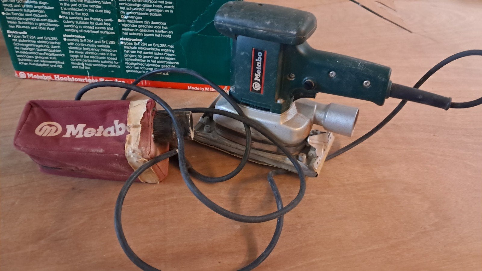 Metabo vlakschuurmachine, Ophalen, Gebruikt