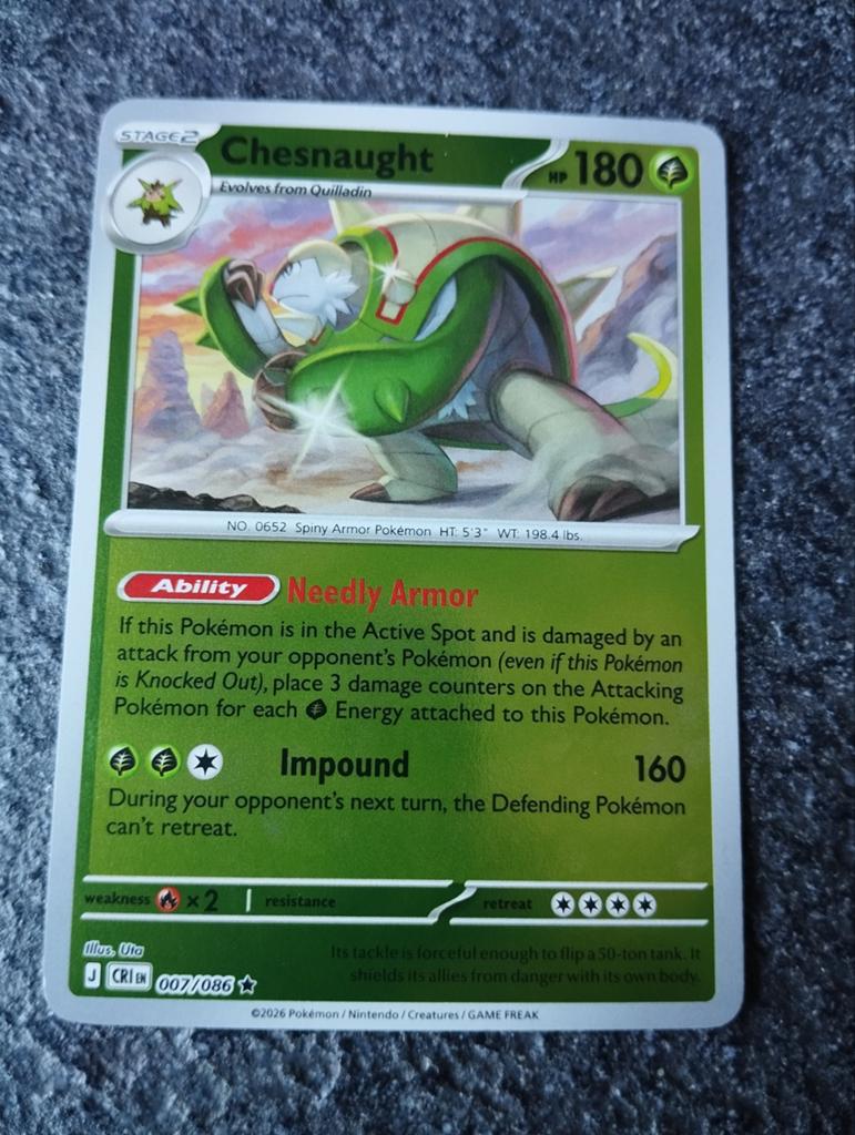 Blinkende Pokémon kaart chaos rising, Hobby en Vrije tijd, Ophalen of Verzenden, Nieuw