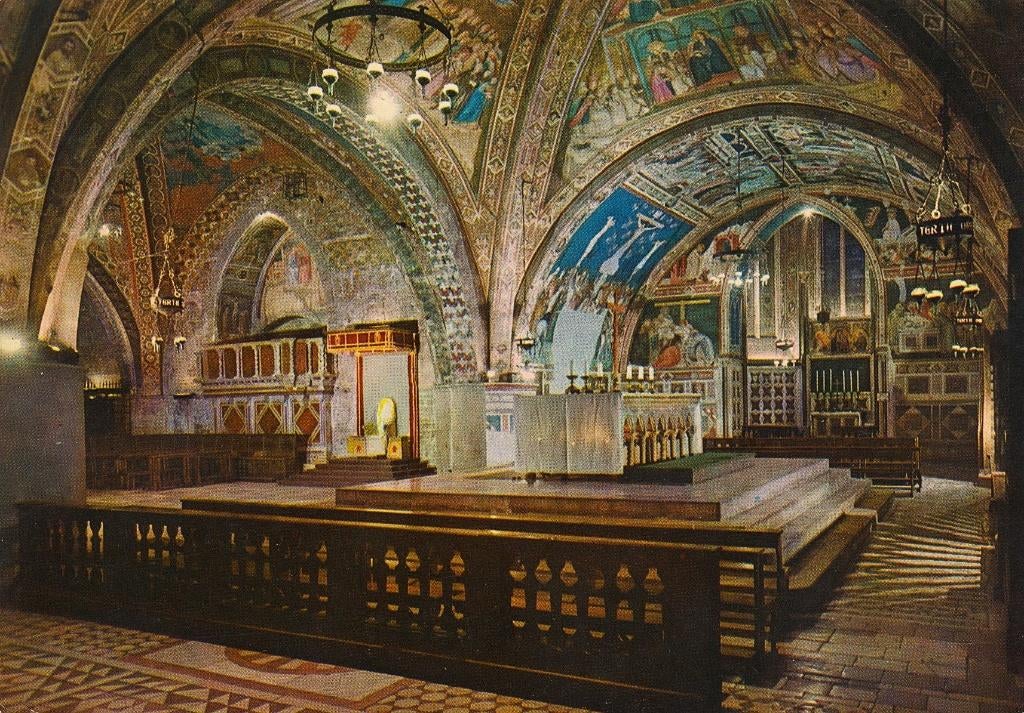 1969 - ITALIË - Assisi: Basilica Inferiore di S. Francesco, Verzenden, 1960 tot 1980, Gelopen, Italië