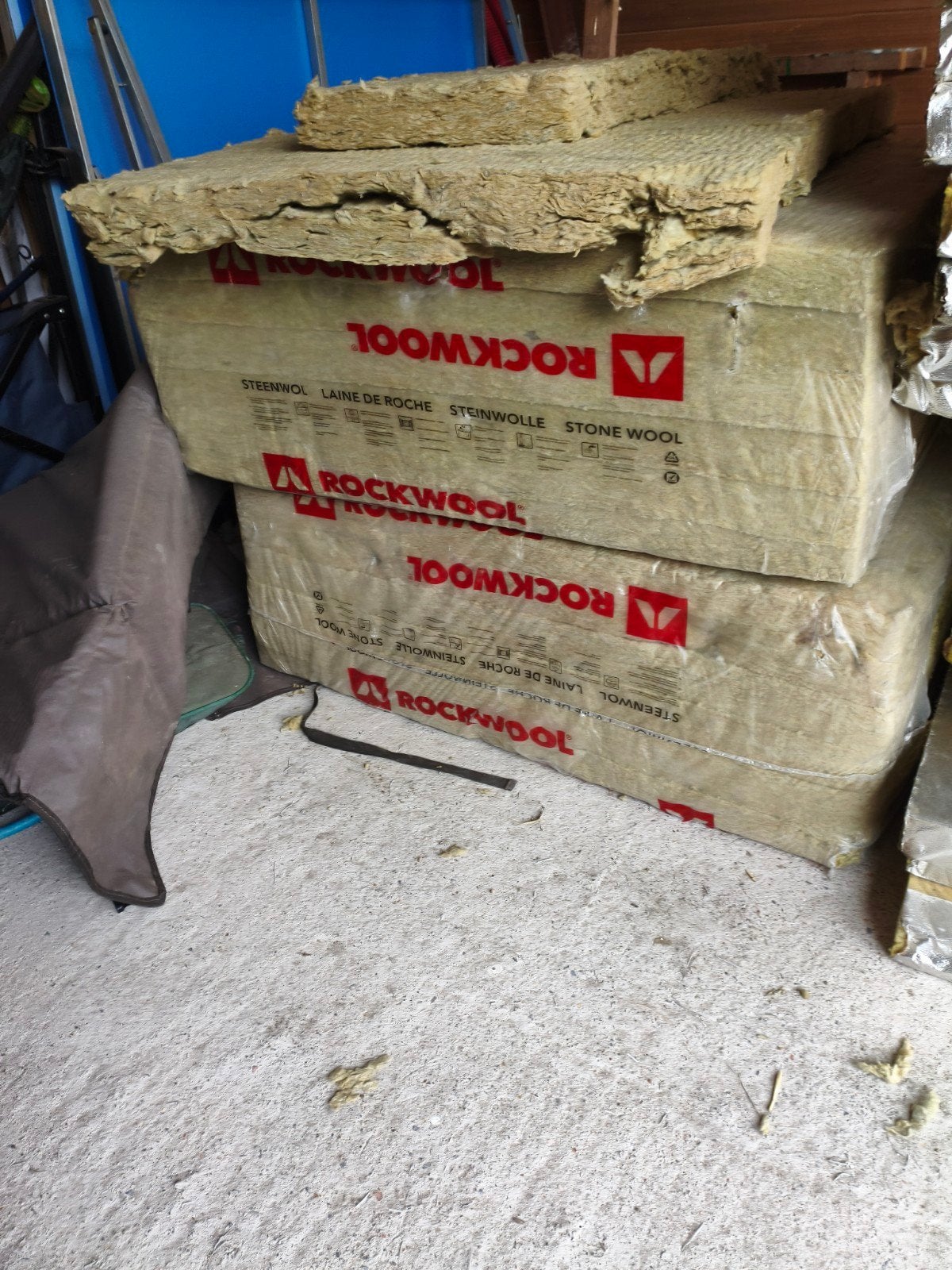 2 pakken isolatie rockwool, Doe-het-zelf en Bouw, Ophalen, Nieuw, 4 tot 8 cm