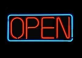 Open neon echt glas reclame decoratie neons bar cafe kroeg, Ophalen of Verzenden, Nieuw, Lichtbak of (neon) lamp
