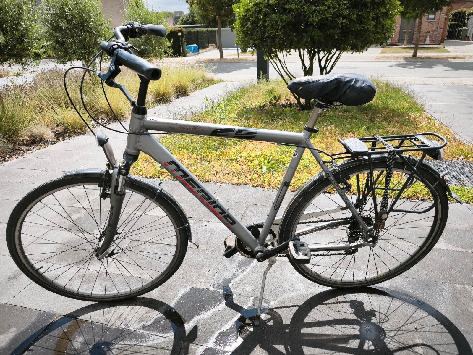 Merida aluminium fiets, Ophalen
