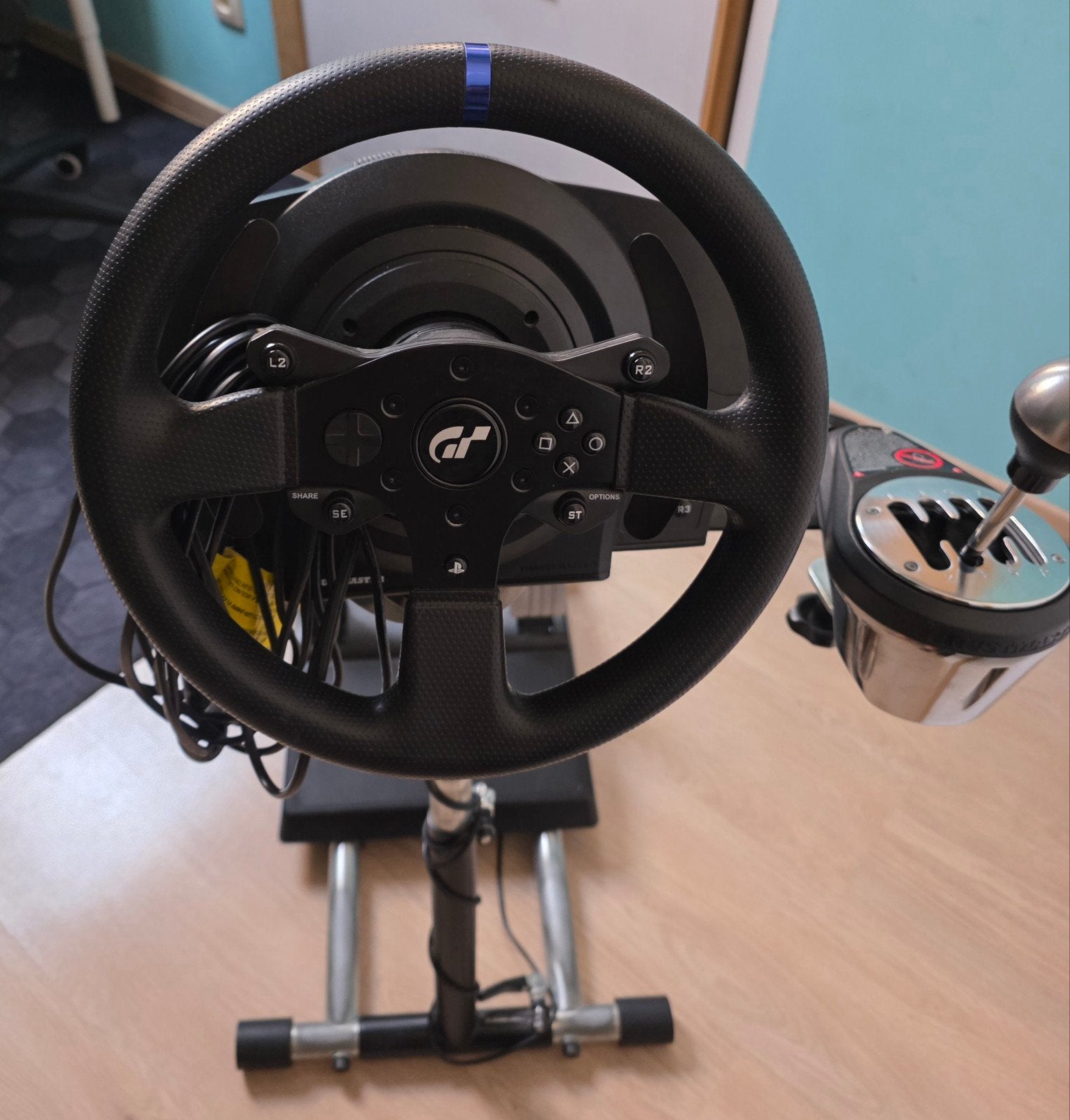 thrustmaster t300rs + support, Consoles de jeu & Jeux vidéo, Enlèvement, Comme neuf, Volant ou Pédales