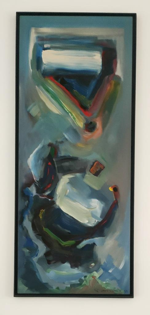 REMI VAN PRAET/schilderij (groot formaat/1987) + BOEK, Antiek en Kunst, Kunst | Schilderijen | Modern, Ophalen