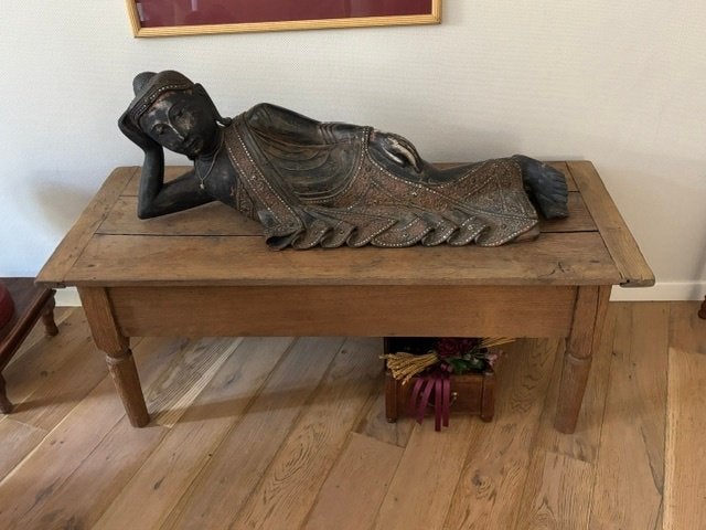 Salontafel, bankjes en houten kist, Huis en Inrichting, Ophalen, Zo goed als nieuw