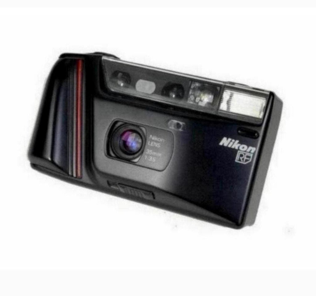 Nikon RF Appareil photo vintage 35mm 1:3.5 5032518 noir noir, Enlèvement ou Envoi, Comme neuf, Compact, Nikon