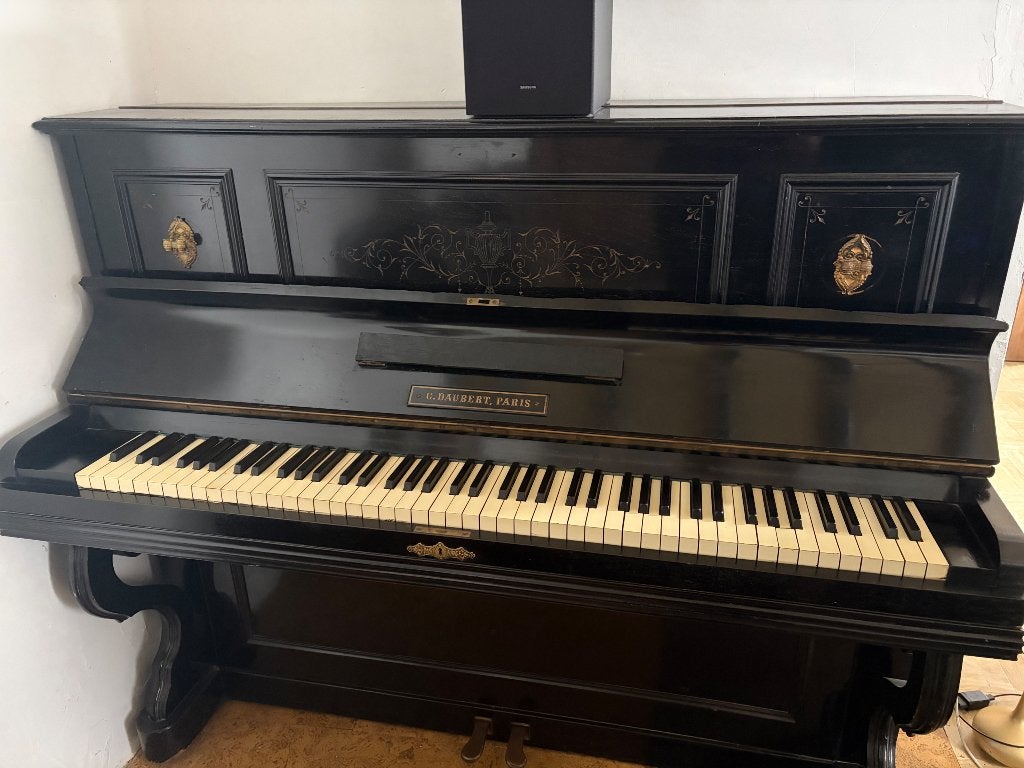 Piano G. Daubert, Muziek en Instrumenten, Piano's, Ophalen, Gebruikt, Zwart, Piano