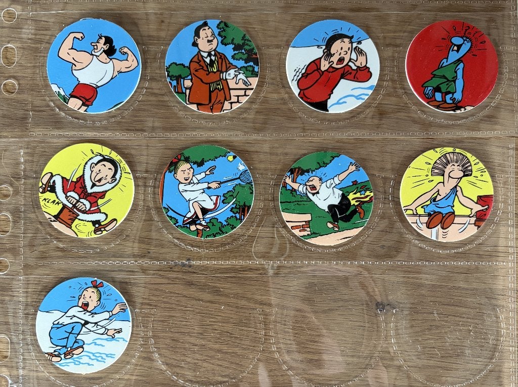 Suske en Wiske - De vonkende vuurman 1-9 (1996) Flippo, Verzamelen, Flippo's, Verzameling, Ophalen of Verzenden