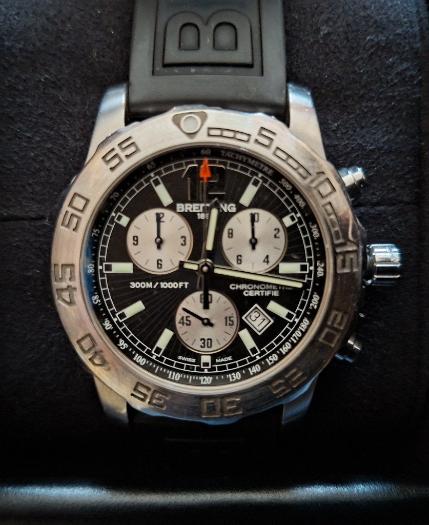 Montre breitling comme neuve 2.500 €, Montre-bracelet, Breitling, Comme neuf, Enlèvement
