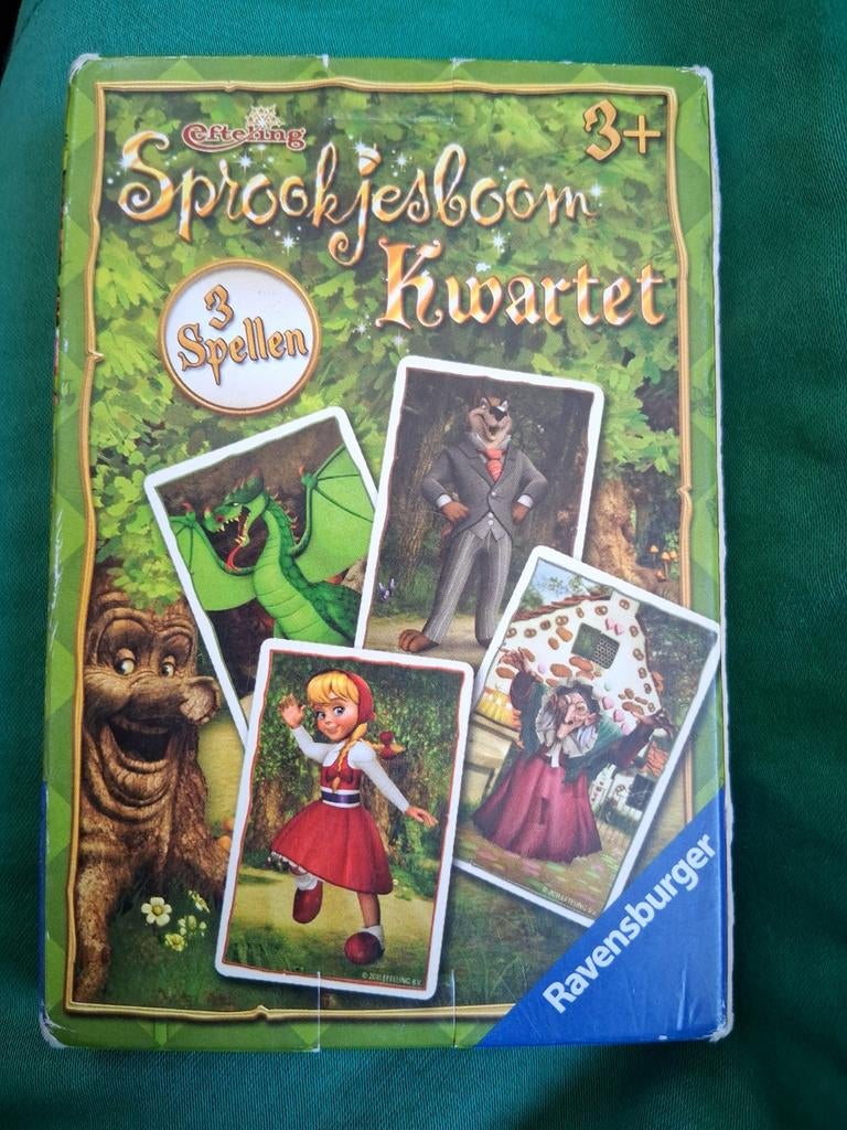 Kwartet (3 in 1 kaartspel) Sprookjesboom de efteling, Ophalen of Verzenden, Zo goed als nieuw, Gebruiksvoorwerp