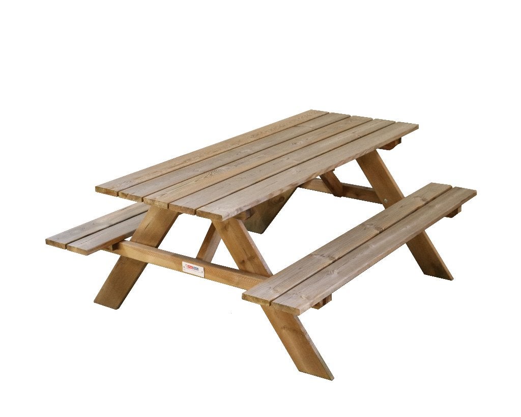 Picknicktafel - oerdegelijk - geïmpregneerd - FSC hout, Tuin en Terras, Ophalen, Nieuw, Rechthoekig, Hout