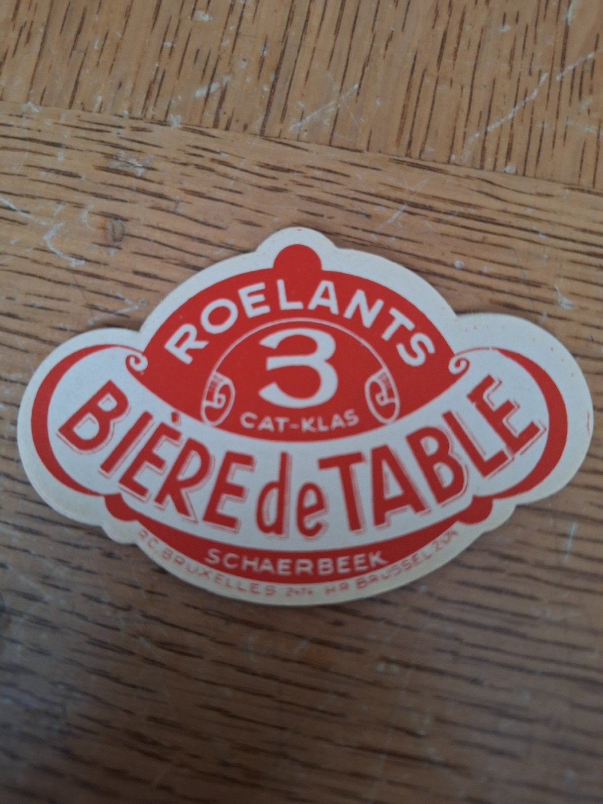 oud bieretiket brouwerij Roelants Schaarbeek, Enlèvement ou Envoi