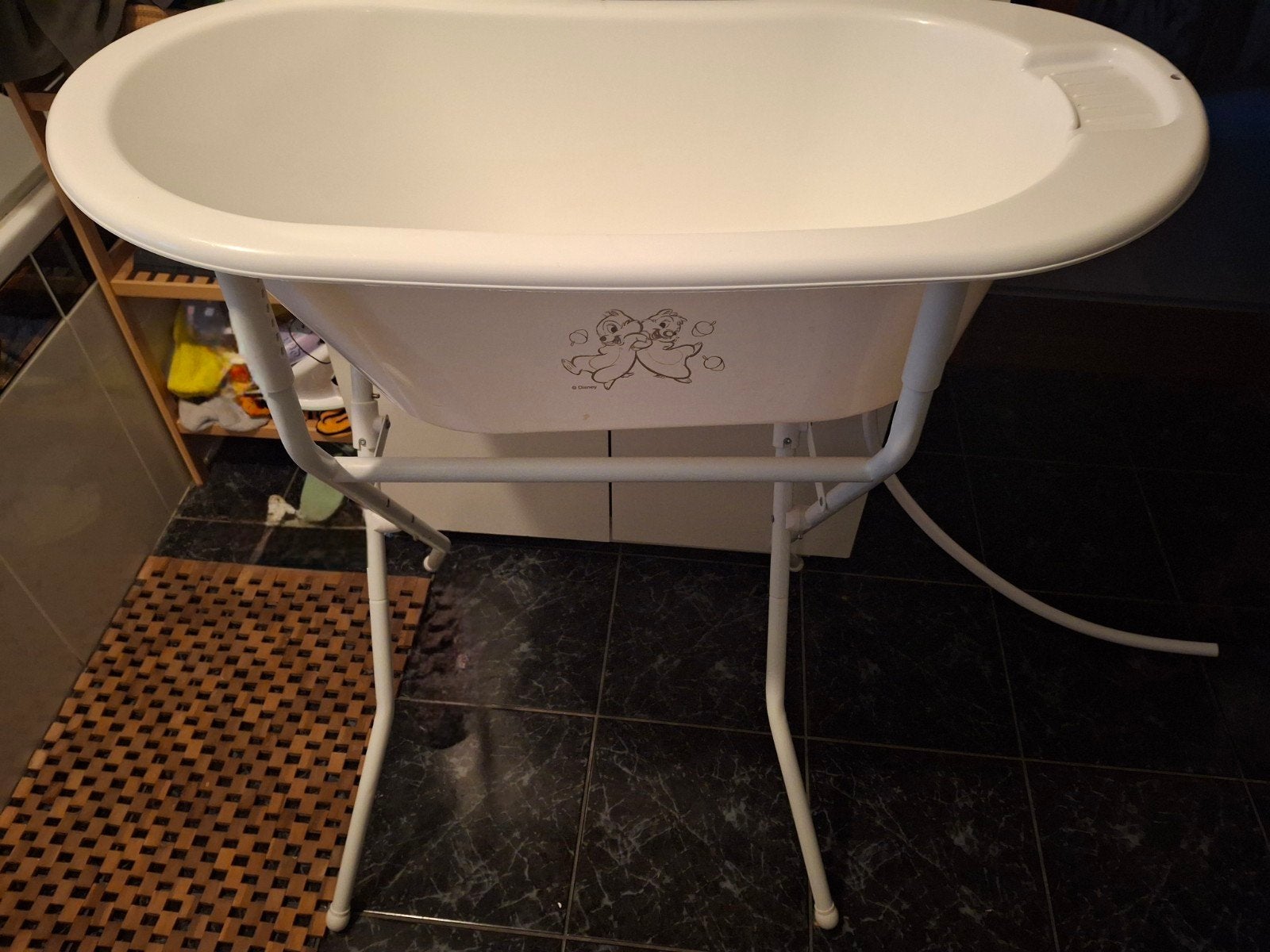 babybadje met staander, Kinderen en Baby's, Badjes en Verzorging, Ophalen, Gebruikt, Badje, Bébé-jou