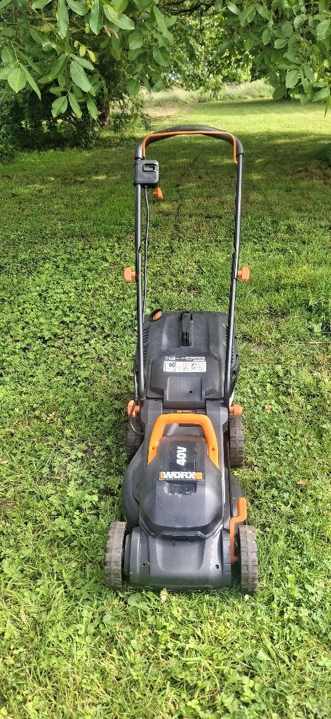 Tondeuse Workx 40V, Tondeuses à gazon sur batterie, Démarrage électrique, Tondeuse rotative, Comme neuf