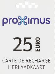 Betaalkaart Pay&Go Proximus 25 euro, Enlèvement, Neuf