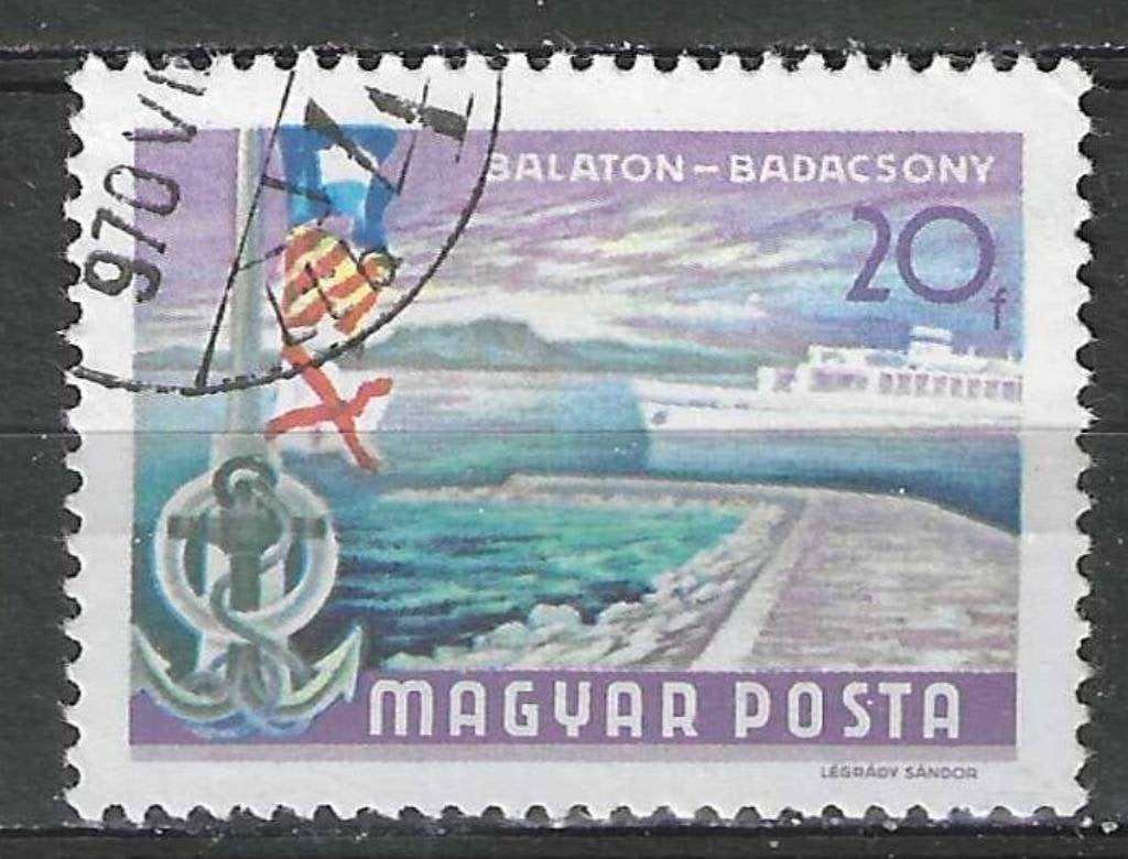 Hongarije 1968/1969 - Yvert 1987 - Badacsony - 20 fi. (ST), Verzenden, Gestempeld