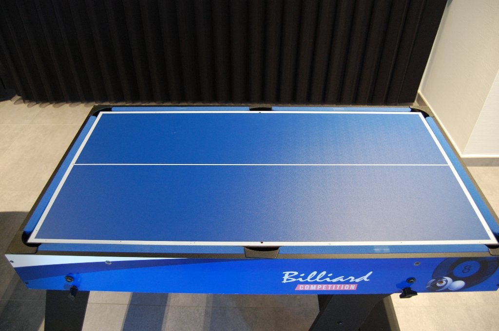 Speeltafel 4 in 1 Biljart Tafelvoetbal Airhockey Tafeltennis, Kinderen en Baby's, Ophalen, Zo goed als nieuw