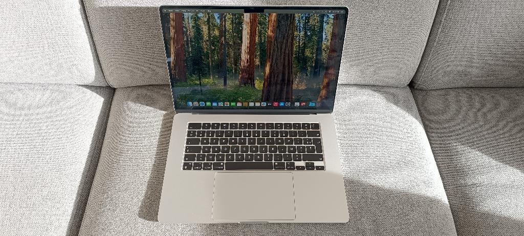 Apple macbook air 15 inch M2 batterij 98% (2023), Computers en Software, Apple Macbooks, Ophalen, Gebruikt, 256 GB, 15 inch