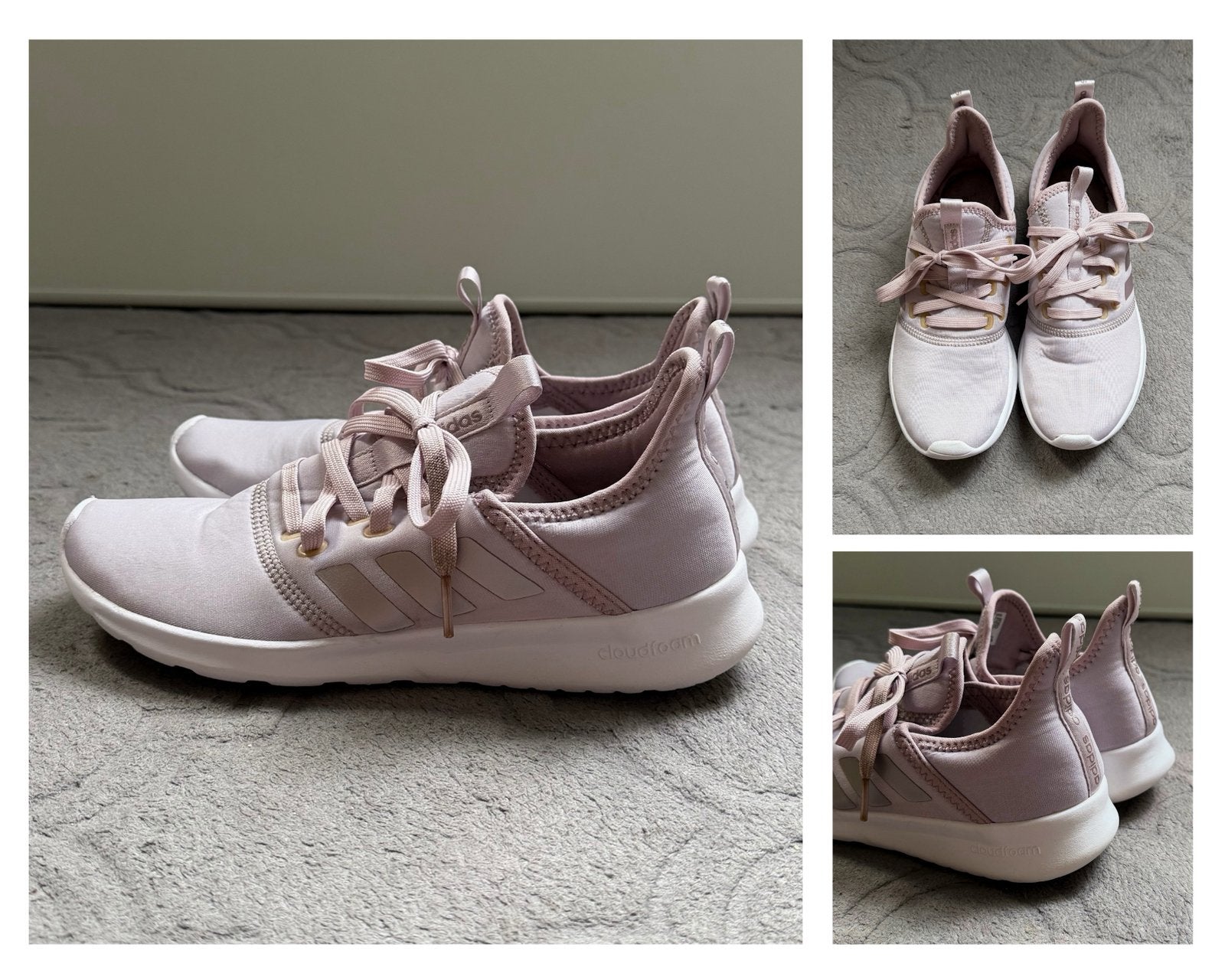 Adidas Cloudfoam Roze Sneakers Lichtgewicht Sportschoenen 38, Ophalen of Verzenden, Zo goed als nieuw, Sneakers, Roze