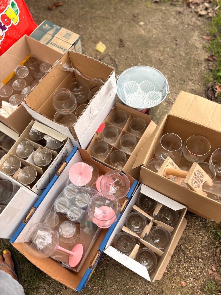 Lot glazen, Ophalen, Gebruikt, Bierglas