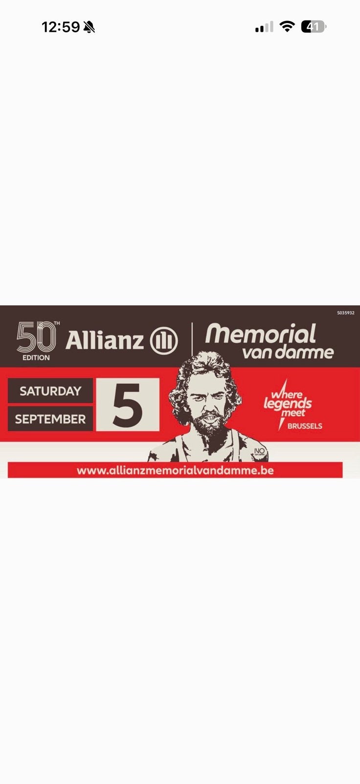 2 ticket mémorial  vendredi 4 septembre es 2 tickets samedi