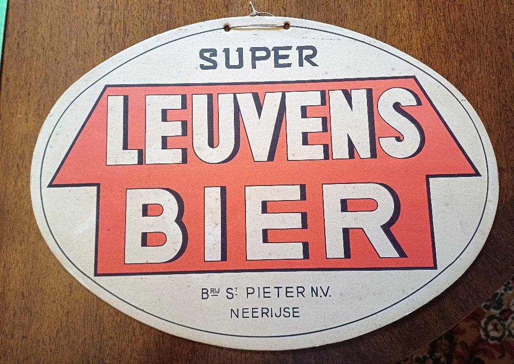super Leuvens bier brouwerij St Pierre Neerijse - karton, Ophalen of Verzenden
