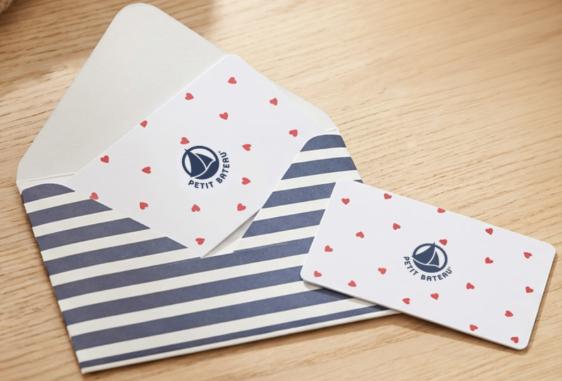 Petit Bateau cadeaubon twv 100 euro, Cadeaubon