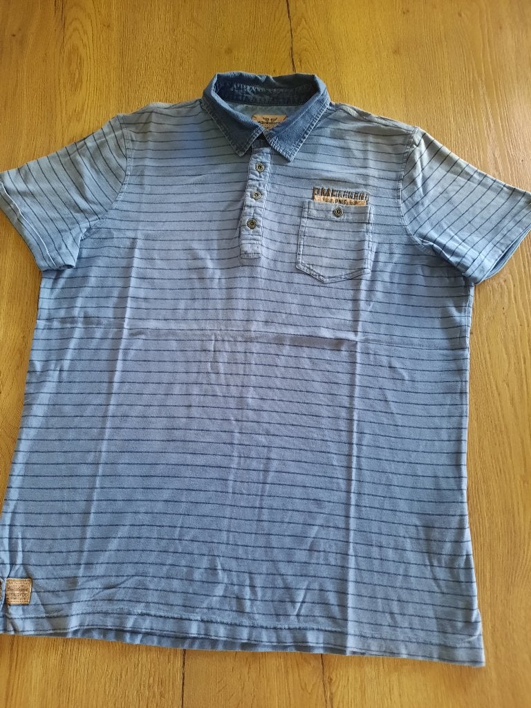 Polo (gestreept), PME Legend, maat L, Vêtements | Hommes, T-shirts, Enlèvement ou Envoi, Taille 52/54 (L), Bleu, PME Legend
