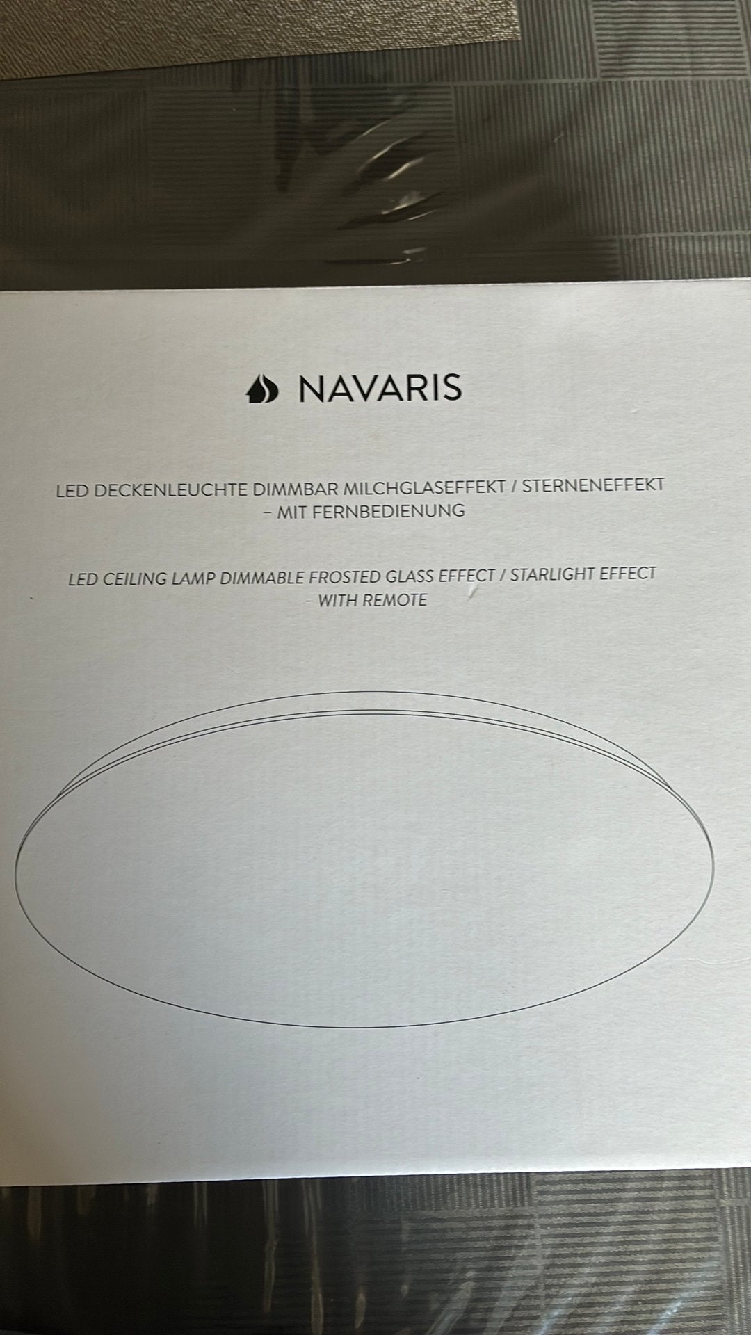 NIEUW LED Plafondlamp 33cm dimbaar met afstandsbediening, Blanc, LED, Comme neuf, Enlèvement