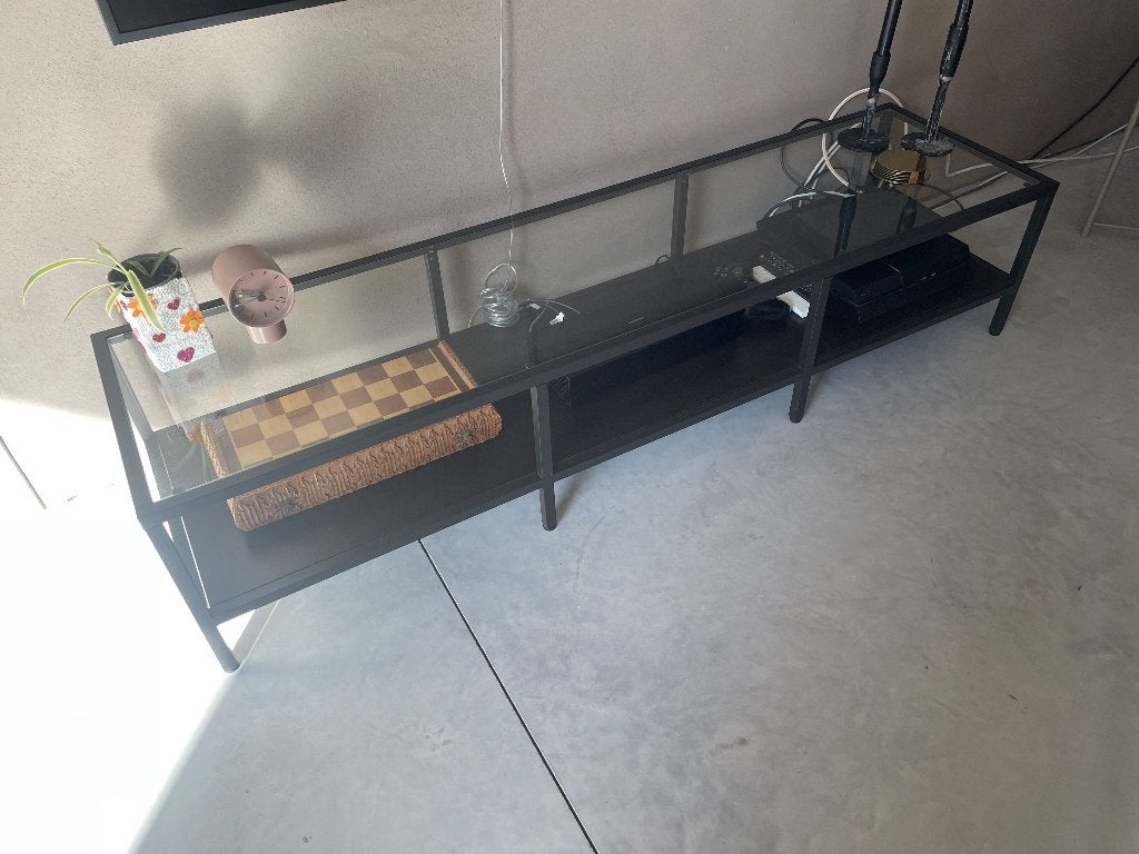 Meuble TV (IKEA), 25 à 50 cm, Verre, Moins de 100 cm, 100 à 150 cm