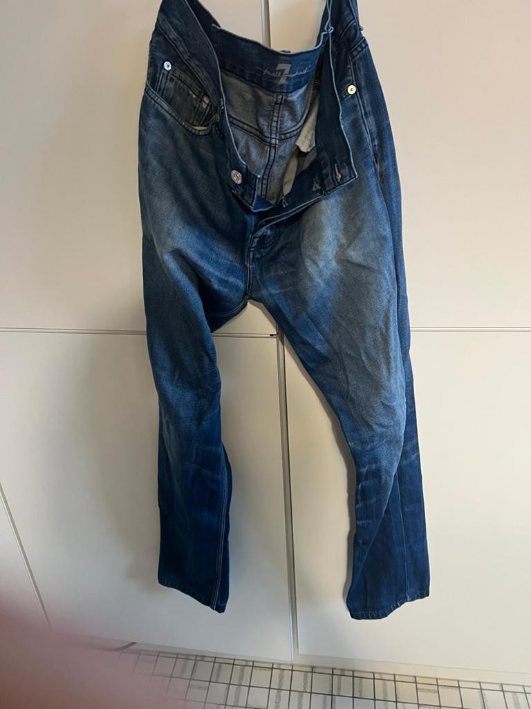 Jean en jean bleu foncé 7 Seven for all mankind, Enlèvement, Comme neuf