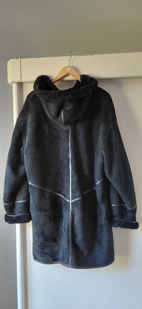 Mouton jas dames, Zwart, Zo goed als nieuw, Ophalen, ANDERE