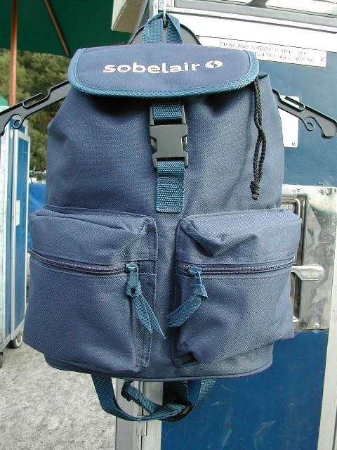 Sobelair Bag Backpack Blue Logo Sabena, Verzenden, Nieuw, 25 tot 40 cm, 30 tot 45 cm